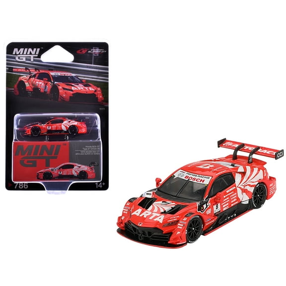 Honda NSX-GT "Type S" GT500 #8 "ARTA" "Super GT Series" (2023) Limited Edition 1/64 Diecast Model Car by Mini GT