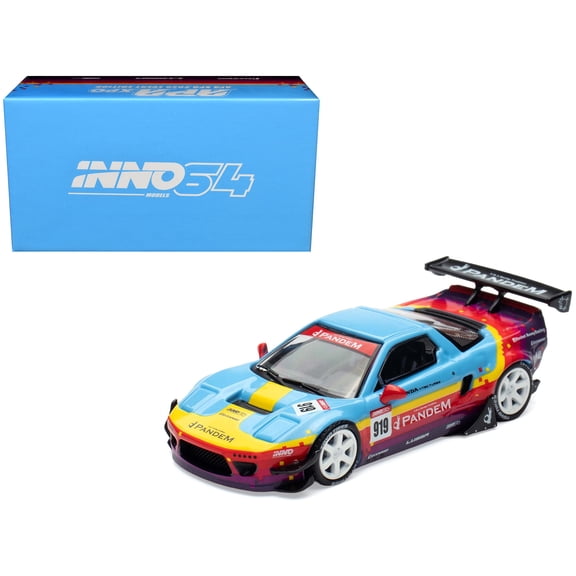 Honda NSX (NA1) #919 "Pandem Rocket Bunny" Light Blue with Graphics "APA XPO 2025 Event Edition" 1/64 Diecast Model Car by Inno Models