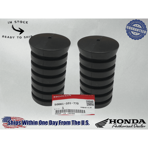 Honda OEM 2 Foot Peg Step Rubbers SL100 Z50 SL125 ST90 SL70 50661-331-770