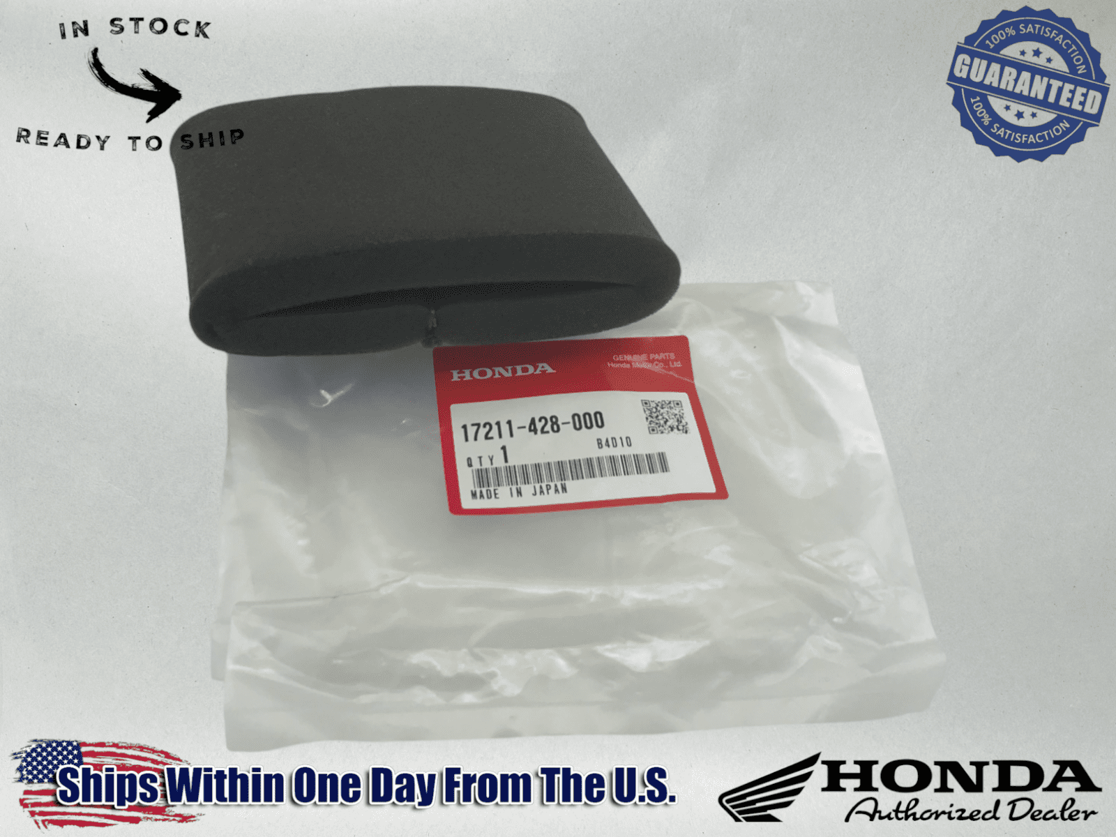 Honda OEM Air Filter Cleaner Element 78-81 XL 250 S 79-80 XR 250 17211-428-000
