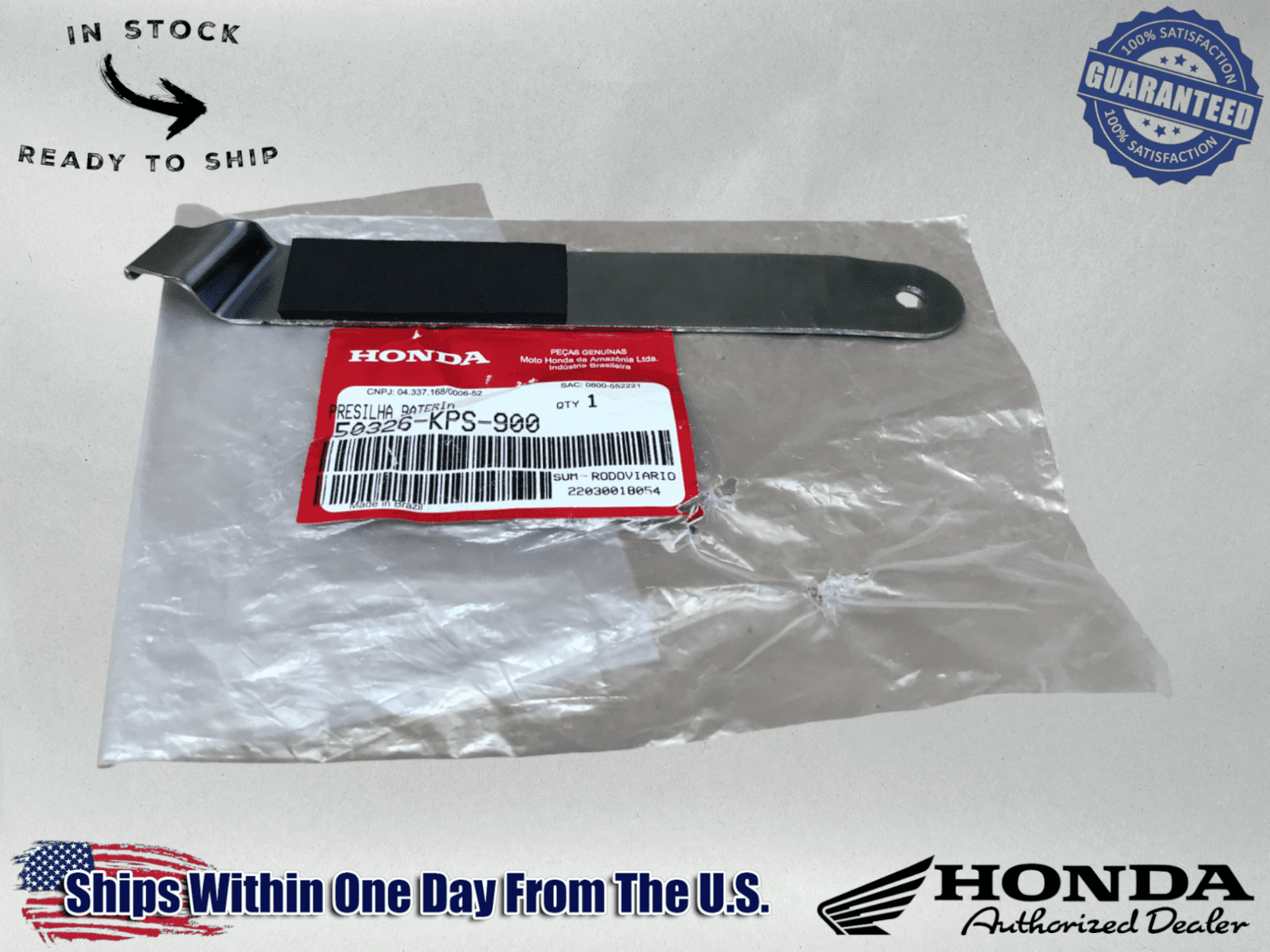 Honda OEM BATTERY BAND HOLDER 03-2007 CRF230F / 2006-2017 CRF150F 50326-KPS-900