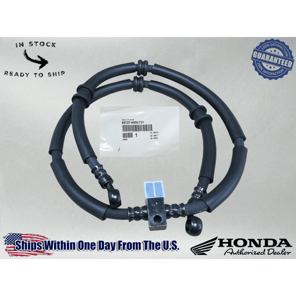 Honda OEM FRONT BRAKE HOSE B 1995-1998 TRX300FW FOURTRAX 45127-HM5-731