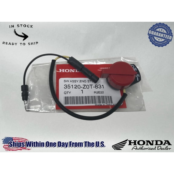 Honda OEM GX120 GX160 GX200 Engine Stop Switch ASSY. ON OFF 35120-Z0T-831