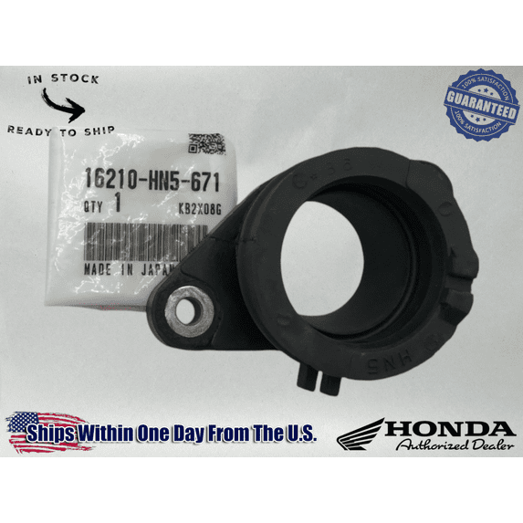 Honda OEM Intake Manifold Carburetor Boot TRX 350 Rancher 2000-06 16210-HN5-671