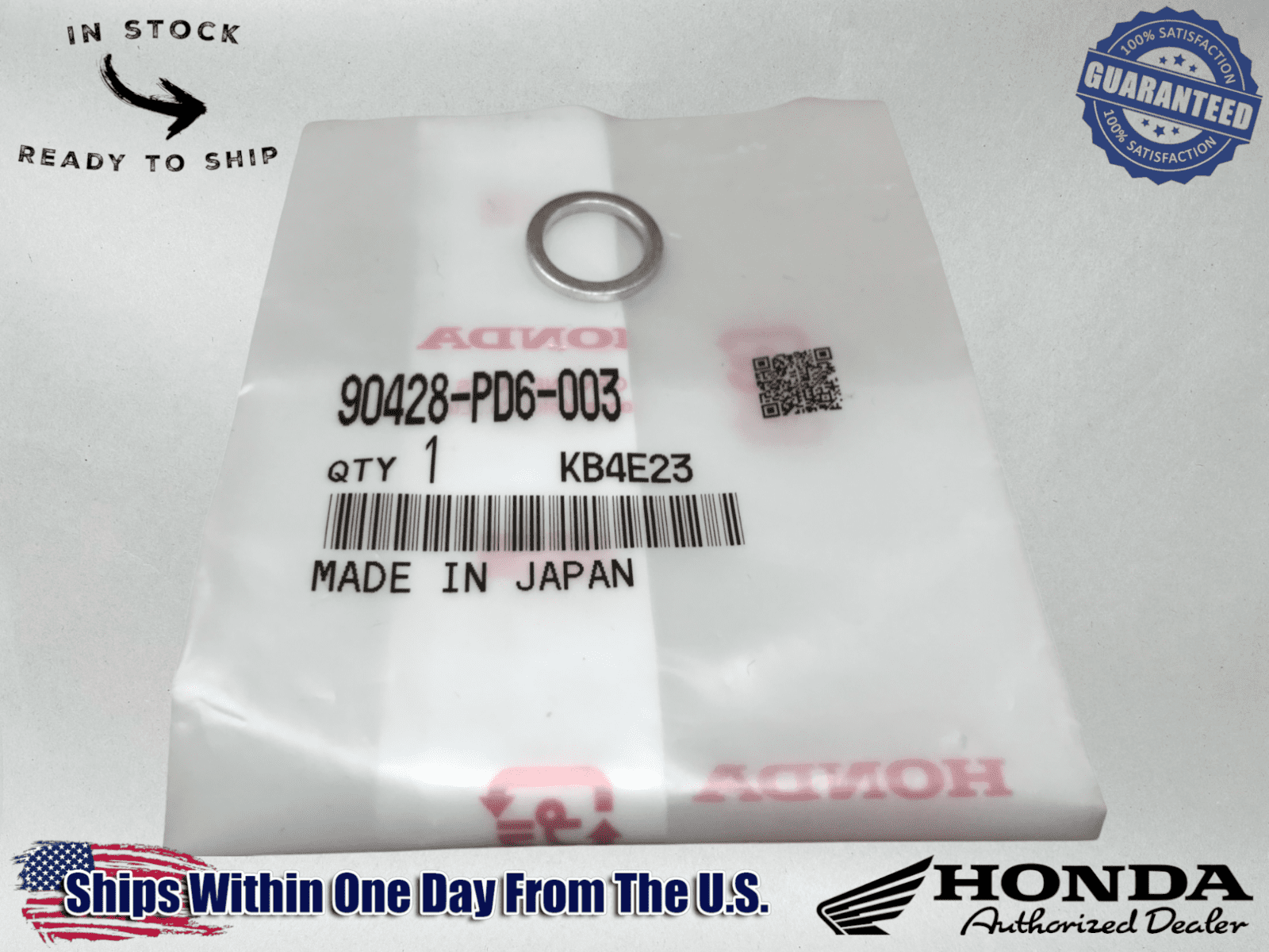 Honda OEM OEM FUEL FILTER GASKET CRUSH WASHER SEALING BANJO BOLT 90428 ...