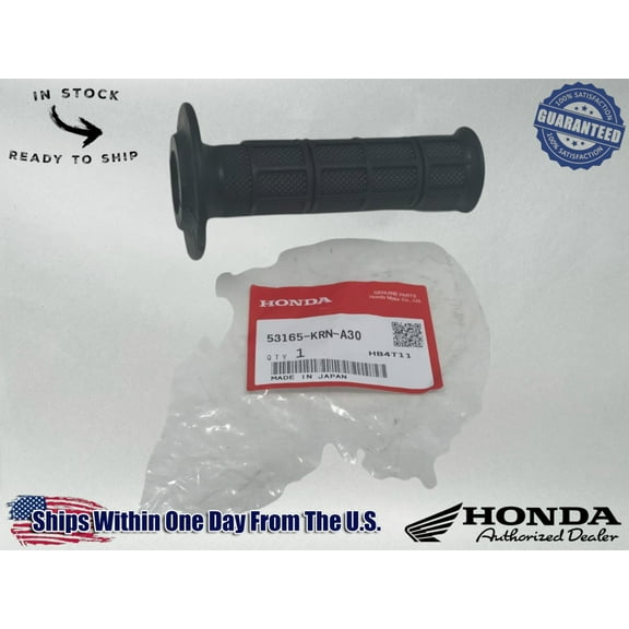 Honda OEM RT Handle Bar Grip CRF250 R RX 09-22, 09-22 CRF450 R 53165-KRN-A30