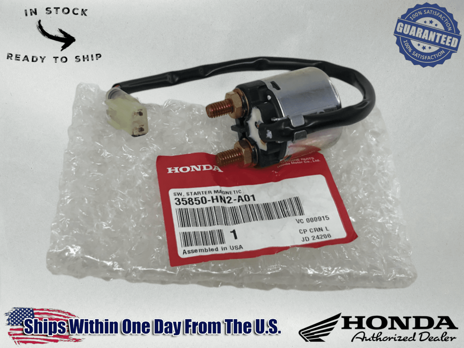 Honda OEM Starter Relay Switch Solenoid TRX500 Foreman & Rubicon 35850 ...