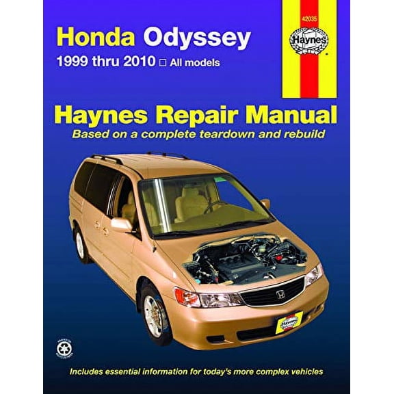Pre-Owned Honda Odyssey 1999 Thru 2010 Haynes Repair Manual (Paperback) 1563929236 9781563929236