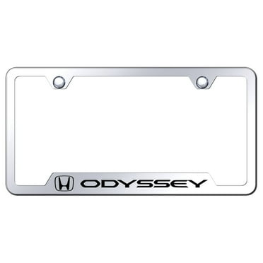 Honda Odyssey Laser Etched Logo Cut-Out License Plate Frame (Chrome)