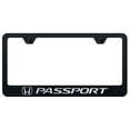 thumbnail image 1 of Honda Passport Laser Etched Logo Stainless Steel License Plate Frame (Rugged Black), 1 of 3