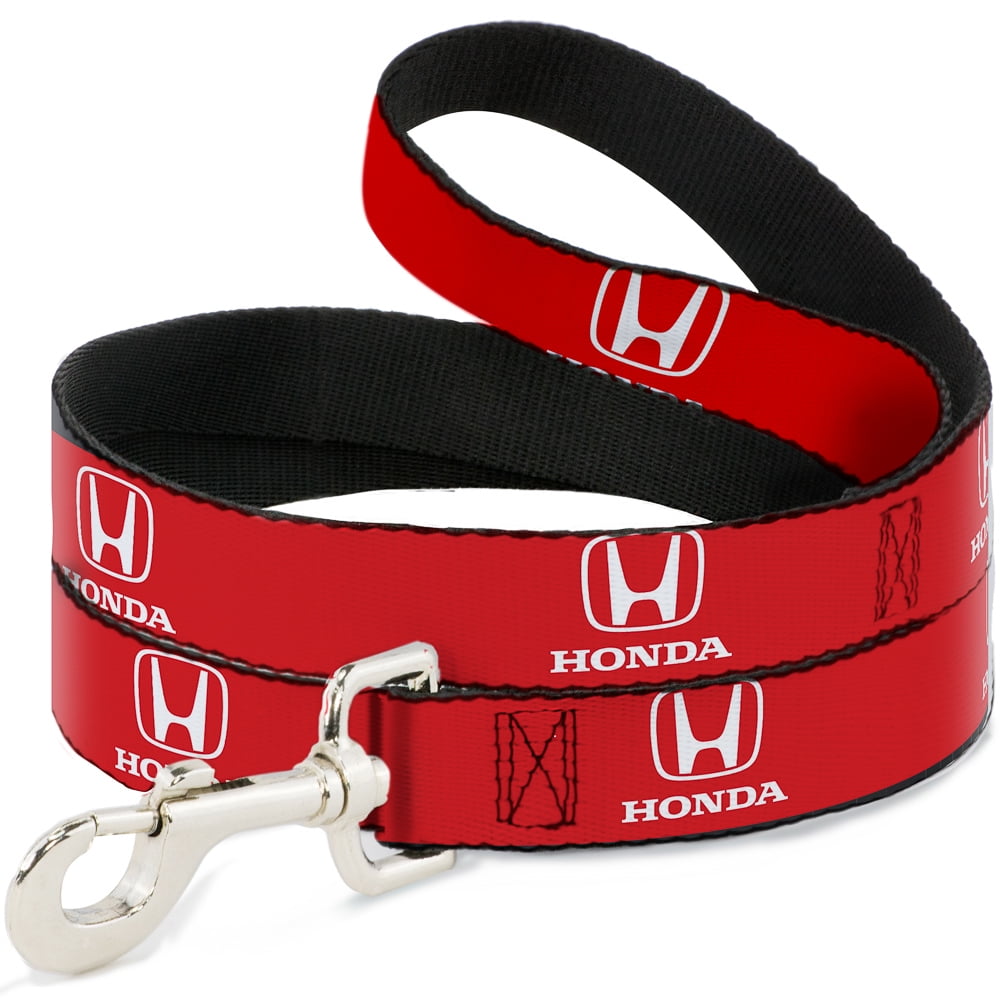 Honda Pet Leash, Dog Leash, Honda Logo Red White, 4 Feet Long 1.0 Inch Wide
