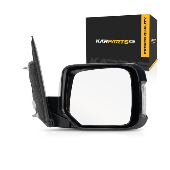 For Honda Pilot 2009 10 11 12 13 14 2015 Door Mirror Passenger Side | Non-Heated | w/ Signal Light | Black | Paint To Match | Replacement For 76200-SZA-A51ZA | HO1321259