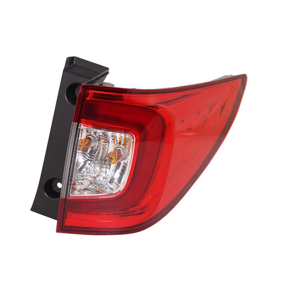 For Honda Pilot 2019 2020 2021 2022 Tail Light Assembly Passenger Side | Outer | CAPA | LED | Elite/EX/EX-L/LX/Special Edition/Touring Models | Clear and Red Lens | HO2805120, HO2805120C | 33500TG7A1
