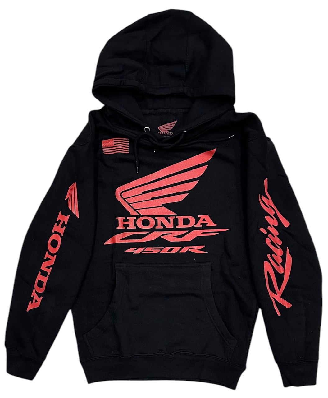 Honda Racing Team Men's Choice of Champs Hoodie Sweatshirt (Medium, Black)