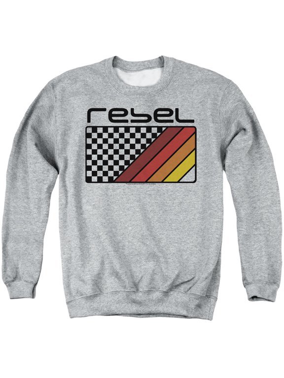 Honda Rebel Checkers And Stripes Unisex Adult Crewneck Sweatshirt, Rebel Checkers And Stripes, Small