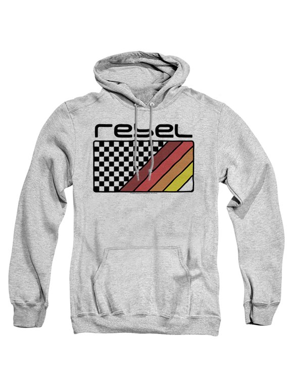 Honda Rebel Checkers And Stripes Unisex Adult Pull-Over Hoodie, Rebel Checkers And Stripes, Large