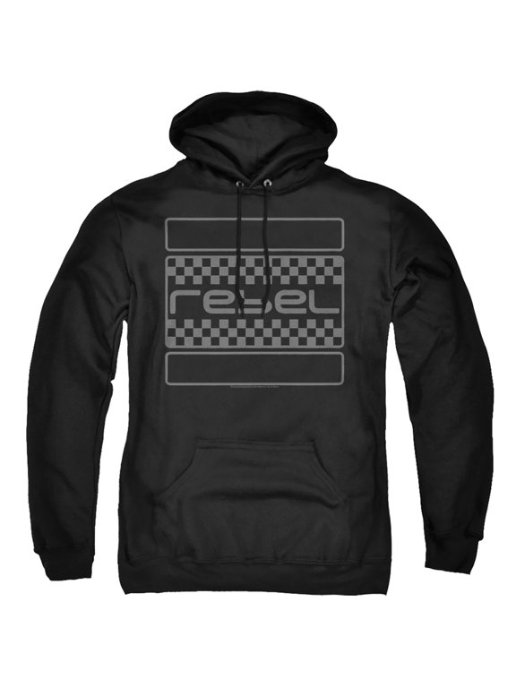 Honda Rebel Checkers Grey Unisex Adult Pull-Over Hoodie, Rebel Checkers Grey, Medium