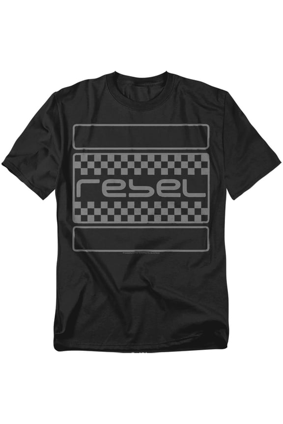 T-Shirt Rebel Checkers Grey Unisex Graphic Tee For Men & Women