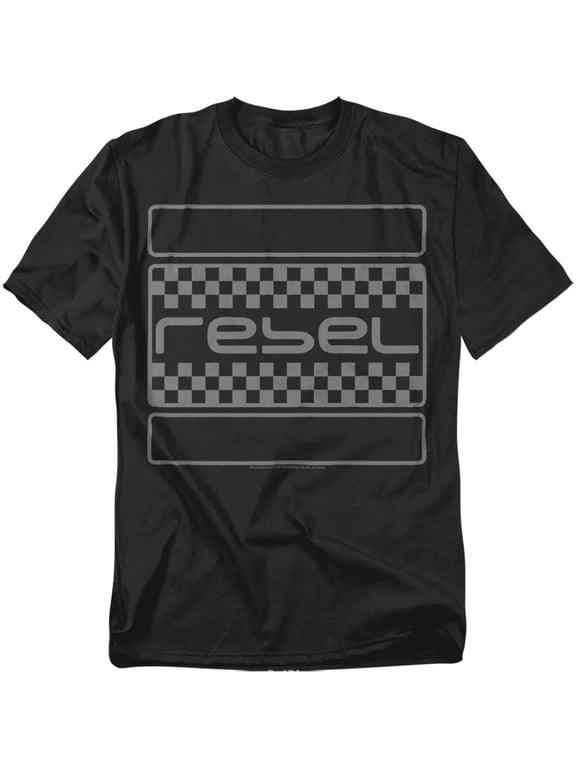 T-Shirt Rebel Checkers Grey Unisex Graphic Tee For Men & Women
