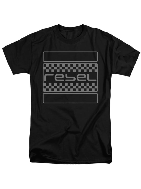 Honda Rebel Checkers Grey Unisex Adult Tall T Shirt, Rebel Checkers Grey, X-Large