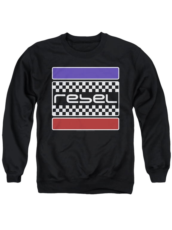 Honda Rebel Checkers Unisex Adult Crewneck Sweatshirt, Rebel Checkers, Large