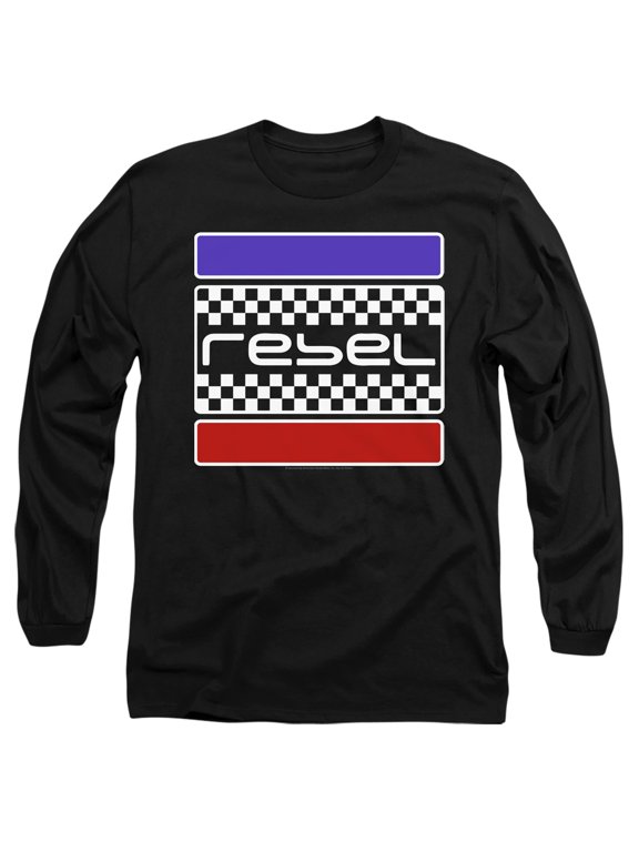 Honda Rebel Checkers Unisex Adult Long-Sleeve T Shirt, Rebel Checkers, Medium