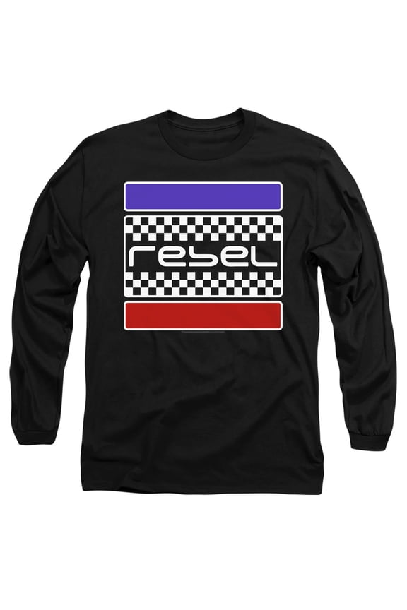 Honda Rebel Checkers Unisex Adult Long-Sleeve T Shirt, Rebel Checkers, Medium