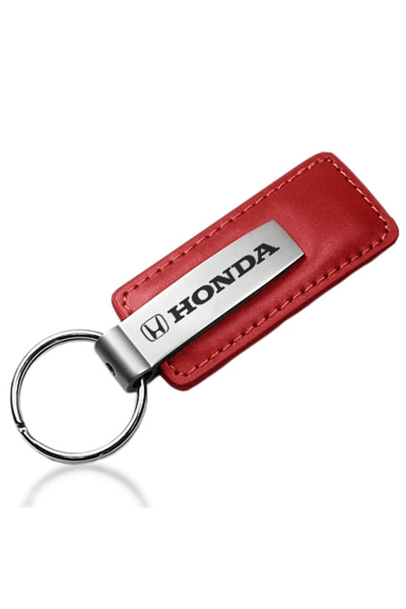 Honda Red Leather Key Chain
