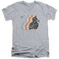 thumbnail image 1 of Honda Retro Honda S/S Adult V-Neck T-Shirt 30/1 T-Shirt Athletic Heather, 1 of 1