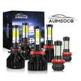 thumbnail image 1 of For Honda Ridgeline 2017 2018 2019 2020 4000LM High Low + Fog Lights LED Headlights 6000K Bulbs Kit,  6-Pack Super Bright White 9005 H11 H11 Combo, 300% Brighter High Power Lamps, Canbus No Error, 1 of 14