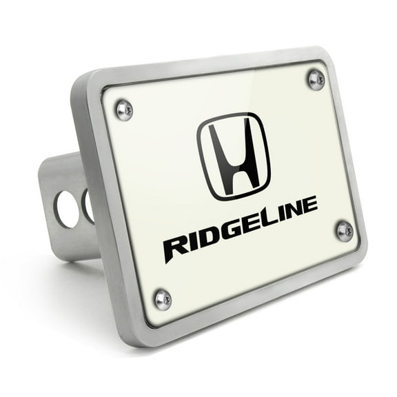 Honda Ridgeline UV Graphic White Billet Aluminum 2 inch Tow Hitch Cover