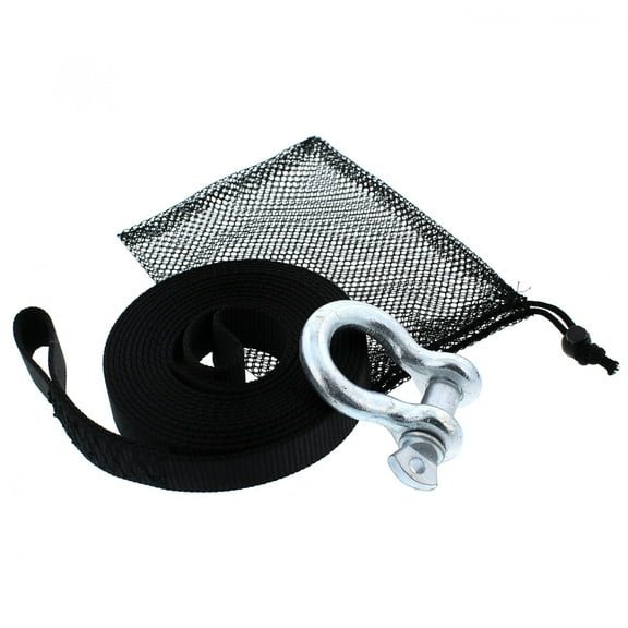 Honda Rincon Heavy Duty Black Tow Strap Package 5000 LBS Tensile Strength