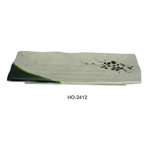 Honda Ripple Plate - Rectangular - Melamine, Multi Color - 11 x 8 in. - Pack of 36