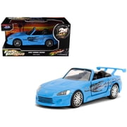 2001 Honda S2000 Convertible Blue with Graphics "Fast & Furious Remix - 25th Anniversary" Series 1/32 Diecast Model Car by Jada