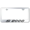 thumbnail image 1 of Honda S2000 Laser Etched Script Stainless Steel License Plate Frame (Chrome), 1 of 3
