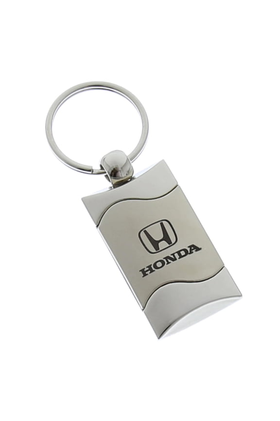 Honda Satin Rectangular Key Ring (Chrome)