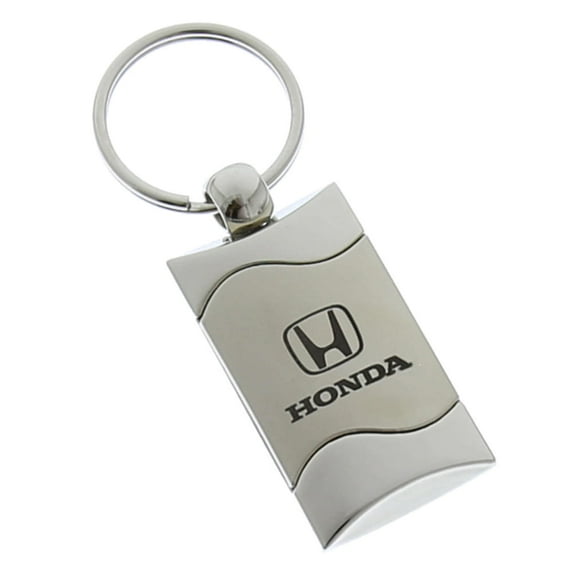Honda Satin Rectangular Key Ring (Chrome)