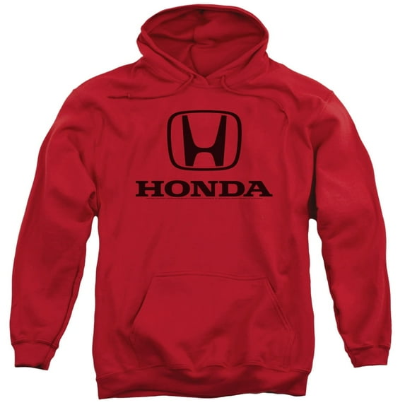 Honda Standard Logo Adult Pullover Hoodie Sweatshirt Red