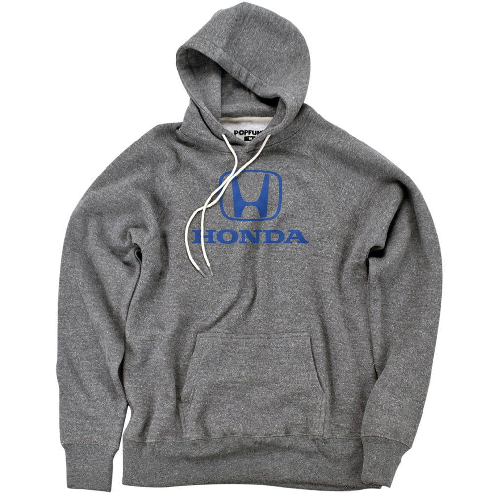 Honda Standard Logo Unisex Adult Slim Fit Pull-Over Heather Hoodie, Athletic Heather, Small