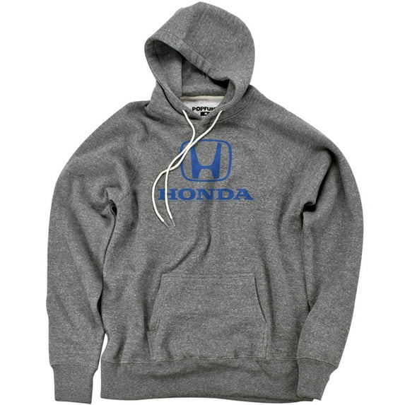 Honda Standard Logo Unisex Adult Slim Fit Pull-Over Heather Hoodie, Athletic Heather, Small