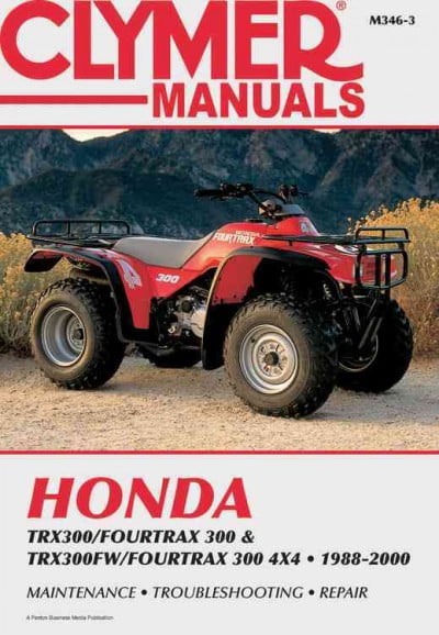 Pre-Owned Honda TRX300/Fourtrax 300 & TRX300FW/Fourtrax 300 4x4 (1988-2000) Clymer Repair Manual ^