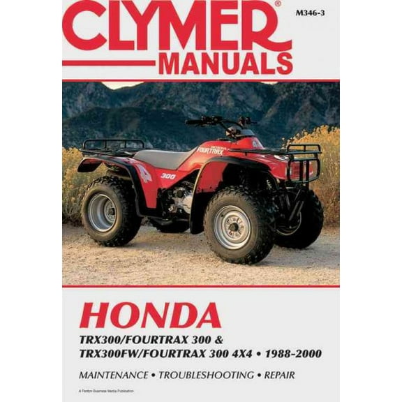 Pre-Owned Honda TRX300/Fourtrax 300 & TRX300FW/Fourtrax 300 4x4 (1988-2000) Clymer Repair Manual ^