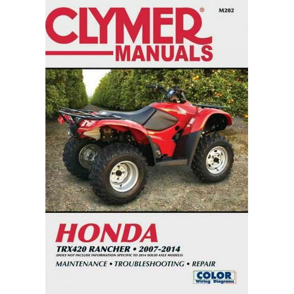 Pre-Owned Honda TRX420 Rancher ATV (2007-2014) Service Repair Manual ^