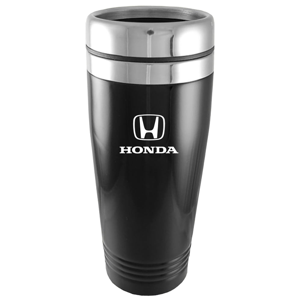 Honda Travel Mug 150 - 16 Oz Double-Walled Insulated Stainless Steel Tumbler With Slide Lid, Blue
