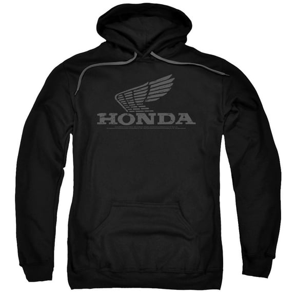 Honda Vintage Wing Adult Pullover Hoodie Sweatshirt Black