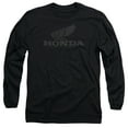 thumbnail image 1 of Honda Vintage Wing Long Sleeve Adult 18/1 T-Shirt Black, 1 of 1