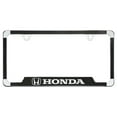 thumbnail image 1 of Honda Wordmark with Logo Vinyl Inlay Metal License Plate Frame Holder 2 Hole, 1 of 3
