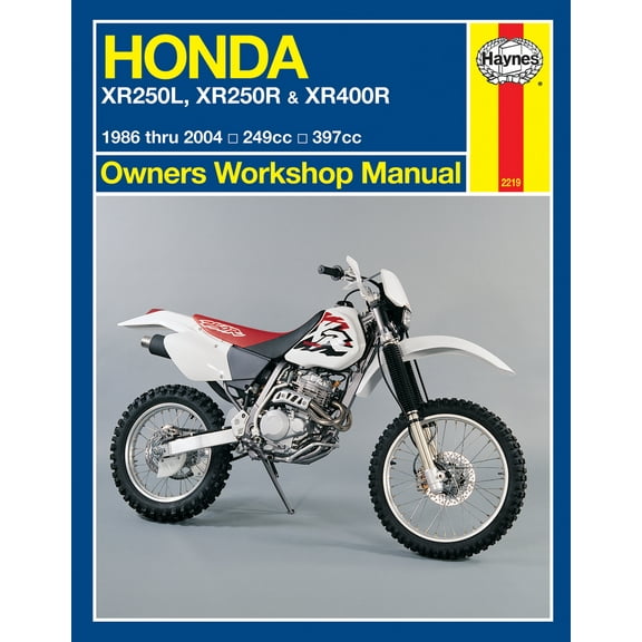 Honda XR250L (91-96), XR250R (86-04), & XR400R (96-04) Haynes Repair Manual ^