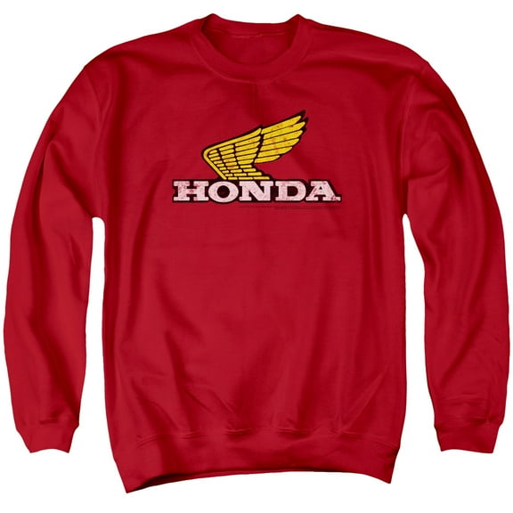 Honda - Yellow Wing Logo - Crewneck Sweatshirt - X-Large