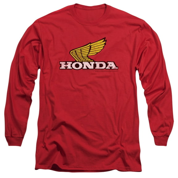 Honda - Yellow Wing Logo - Long Sleeve Shirt - X-Large